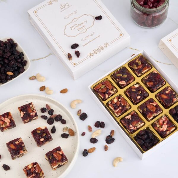 Cranberry Burfi